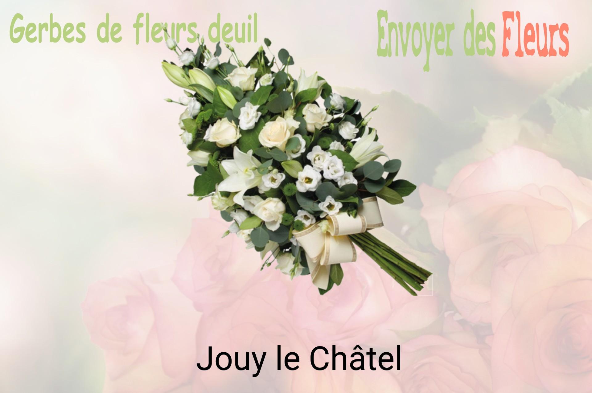 Gerbe de fleurs de deuil livrée à Jouy-le-Châtel